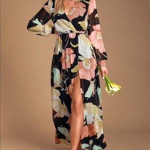 Lulus chiffon maxi dress